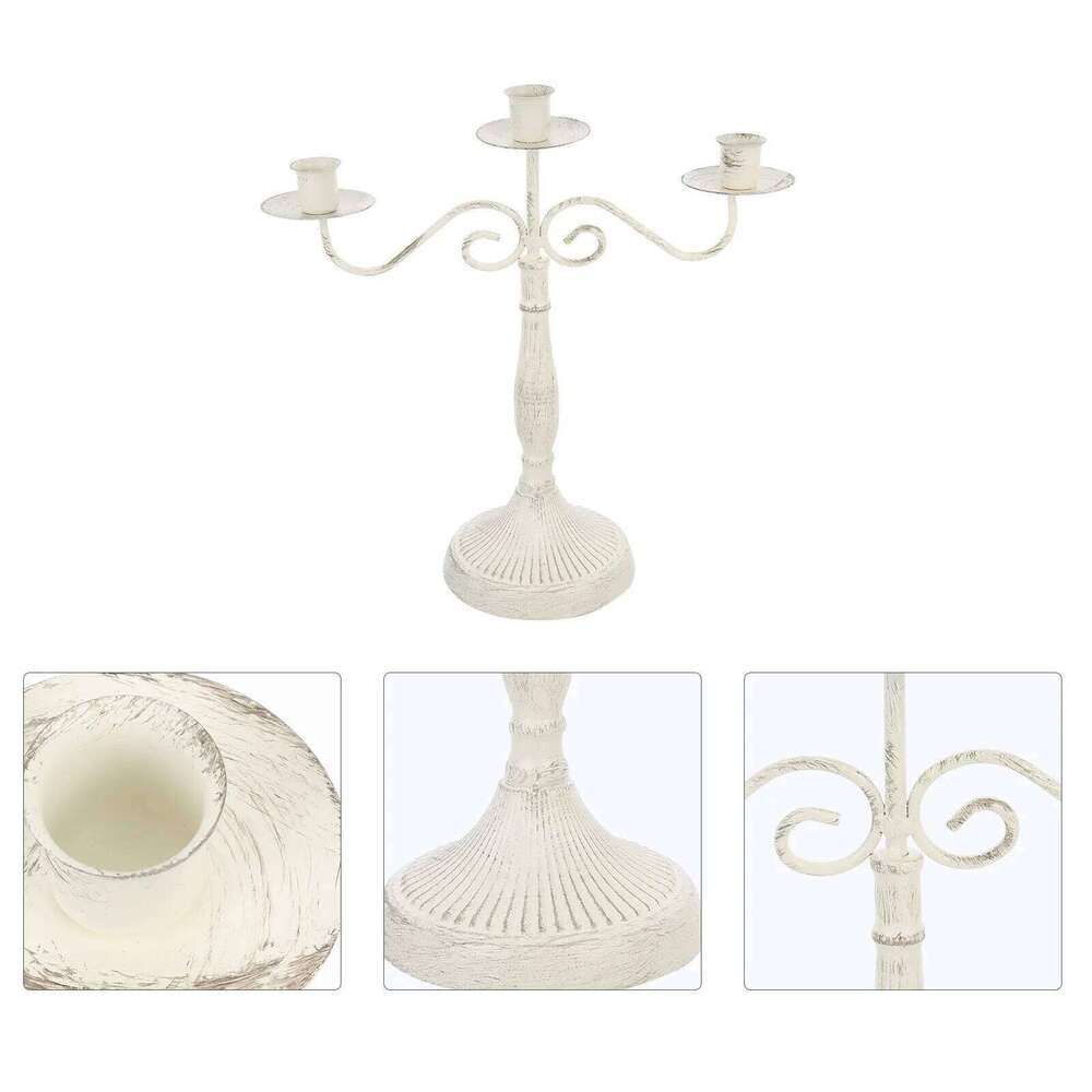 Vintage Candelabrum Retro Holder For Dining Table Metal Tall Candelabra Iron Candlestick Home Decor Y260131