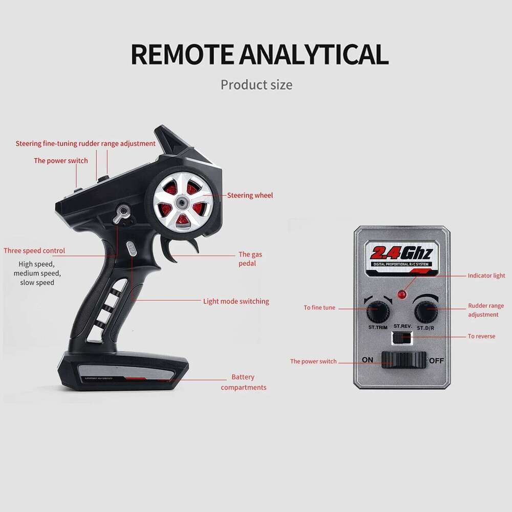 Remote Control Drift 1/16 2.4GHz 4WD 35km/h RC Race Car High Speed Gift RTR for Kids w 7mode Angel Eye Headlight Y260131