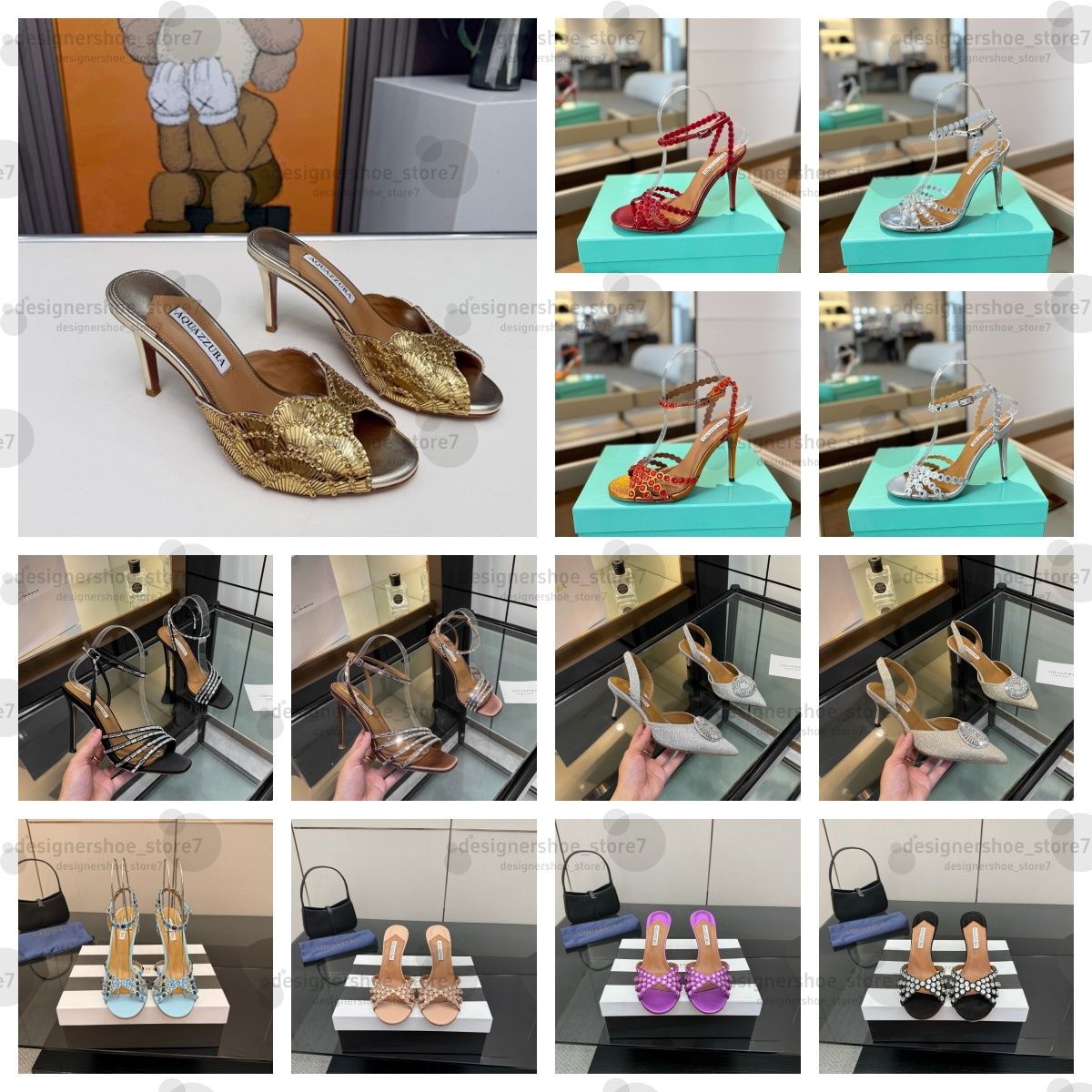 2026 Elegant Designer Aquazzurra Gatsby Sandals Shoe Spiral Wraps Strap Pumps Stiletto Heels Pointed Toe Lady Gladiator Sandalias Wedding Party Dress high heels 55