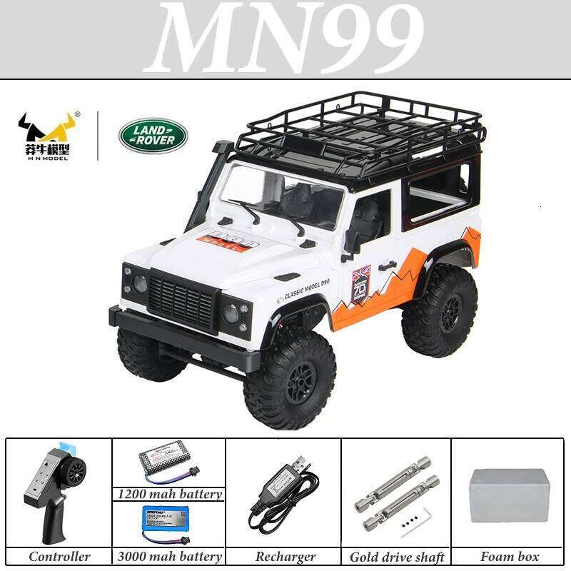 1:12 Scale MN Model RTR Version Car 2.4G 4WD MN99S MN99 MN98 RC Rock Crawler Defender Remote Control 1/12 Truck Kids Toys Y260131