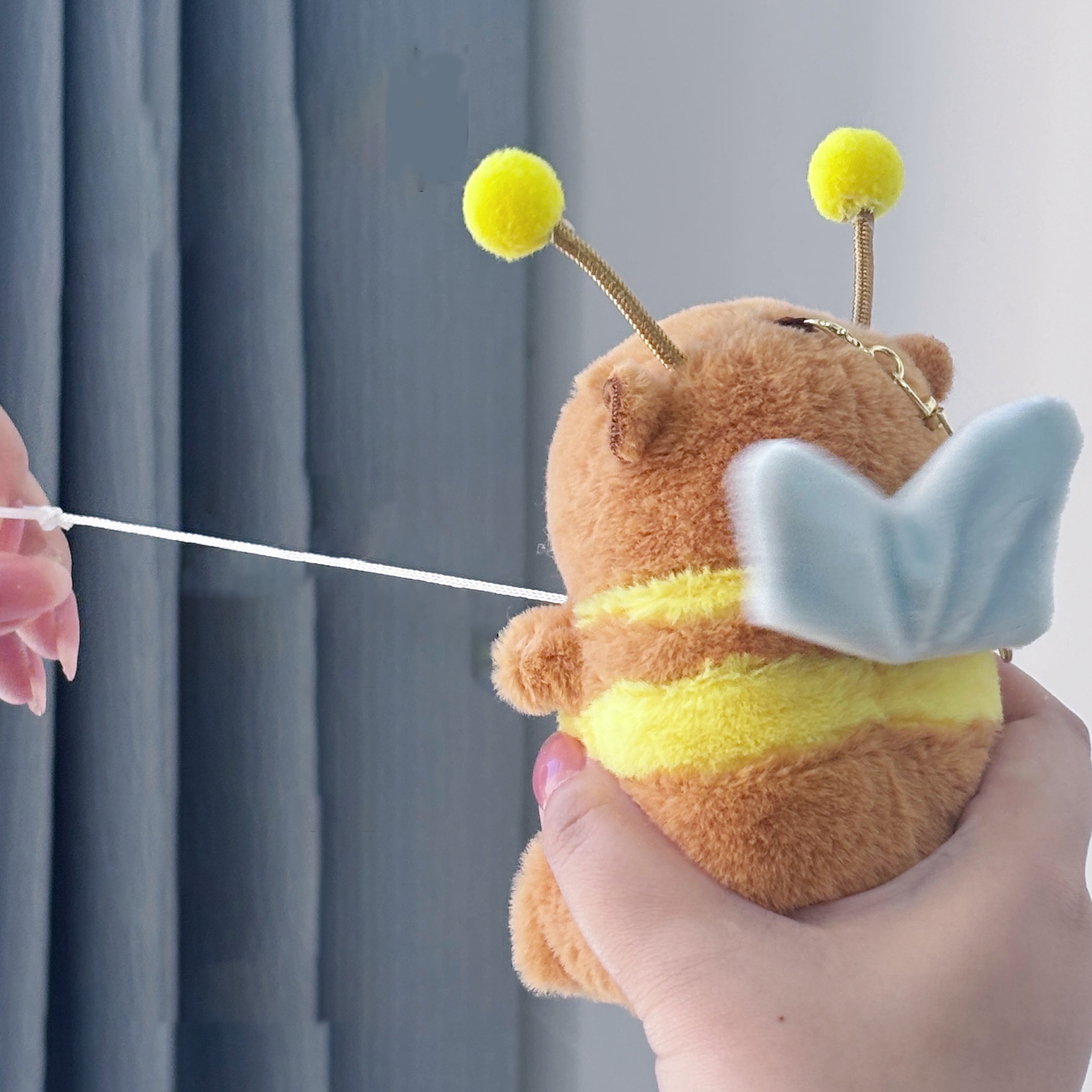 Free shipping Hot Cute Dolphin Doll Plush Toy Key chain Cartoon Bag Charm Fashion Trendy Bag Hanging