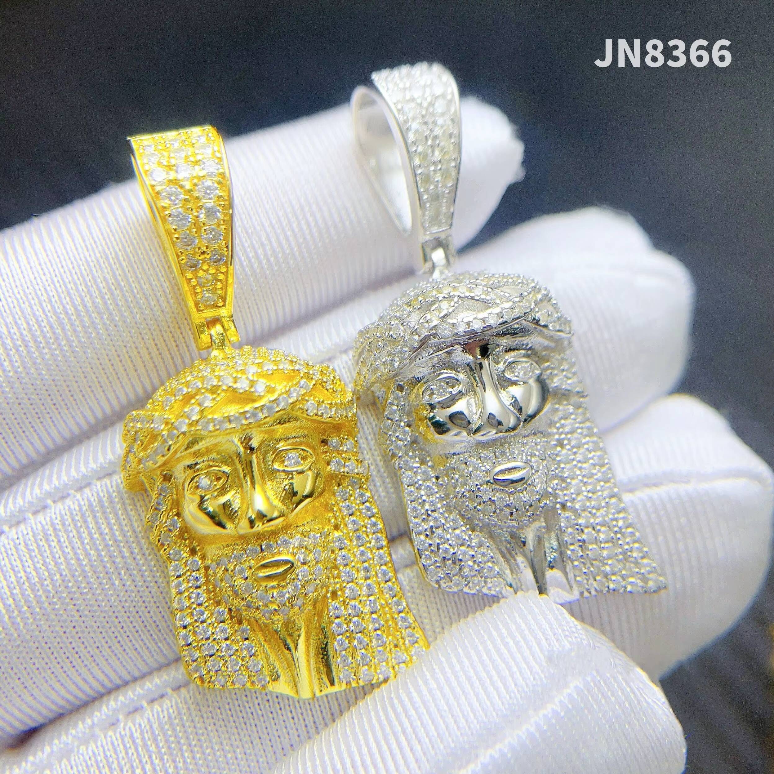 Fine Jewelry 925 Sterling Silver Jesus Pendant Custom Moissanite Pendants Iced Out Diamond Hip Hop Jewelry