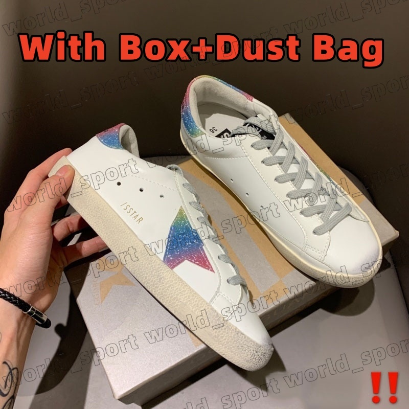 Designer Loafers Sneakers Oversized Super-stars Dirty Old Casual Shoes White Black Leather Veet Suede Womens Espadrilles Trainers Flats Lace Up Platform size 35-47