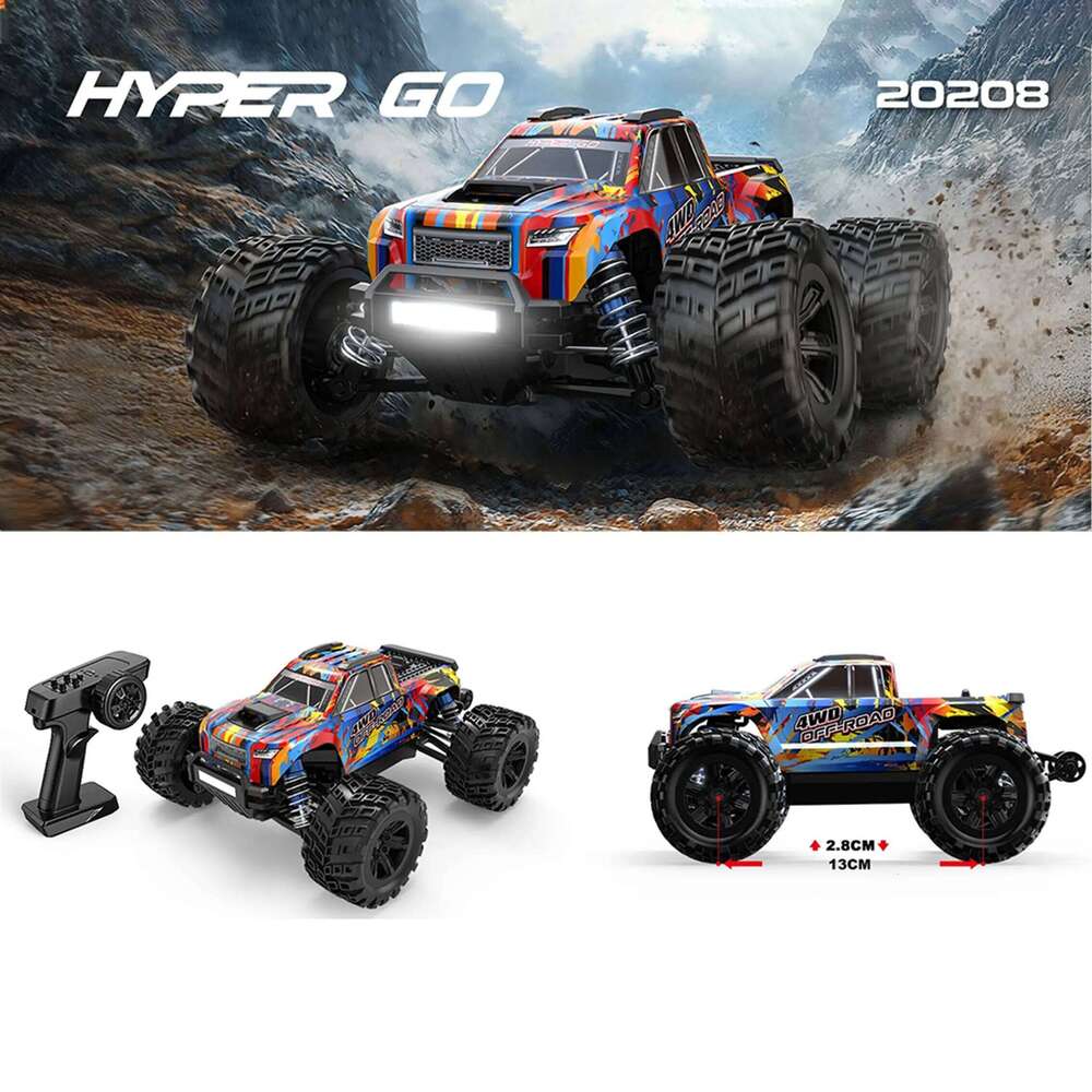 Hyper Go MJX 20208 1/20 4WD Brushless Professional RC Racing Car 2.4G 50KM/H High Speed Remote Control Cars OffRoad Truck Y260131