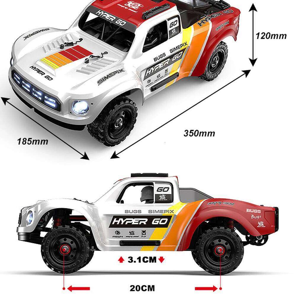 MJX 14211 1/14 Brushless 2S/3S RC Rally Car with Gyro, 4WD Off-Road Remote Control Truck, High Speed Racing Vehicle RTR Y260131