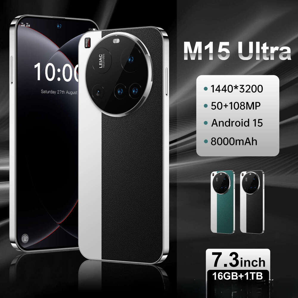 Famous brand new product M15 Ultra cross-border mobile phone 16+1T foreign trade intelligent all-in-one machine source factory CKS