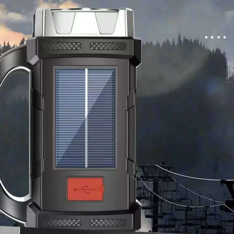 New Upgrade Rechargeable High Solar LED COB Flashlight With Power Bank Waterproof Multifunctional Hand Lamp For Outdoor H260131