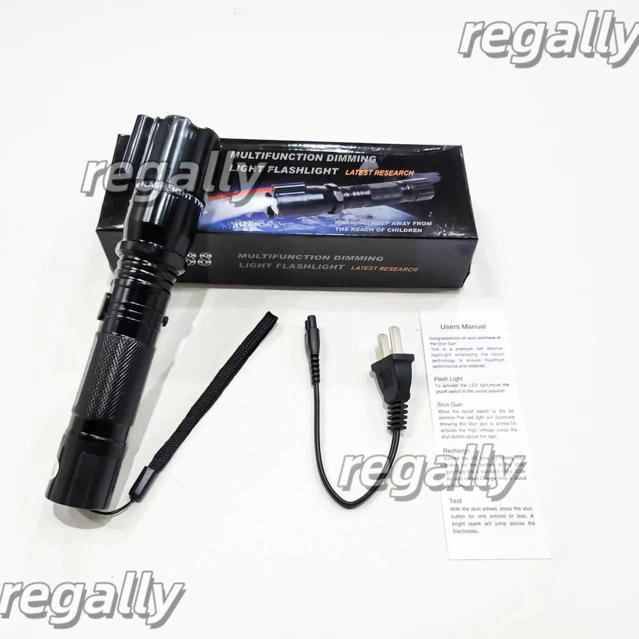 New explosion-proof outdoor lighting multi-function flashlight keychain straight charge 288A fashion-L1886