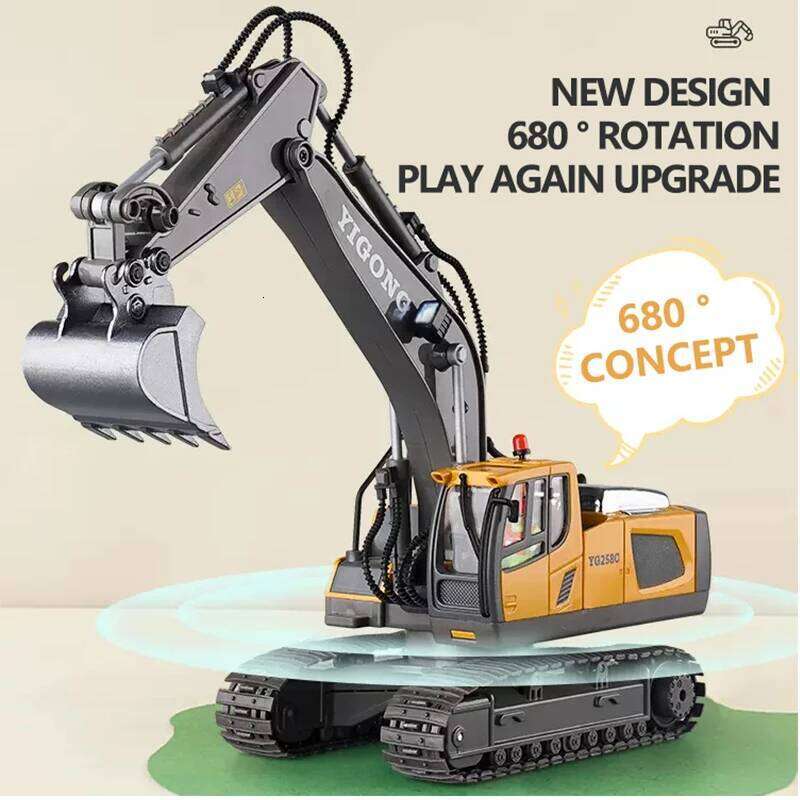 RC Excavator Dumper Car 2.4G Remote Control Engineering Vehicle Crawler Truck Bulldozer Toys for Boys Kids Christmas Gifts Y260131
