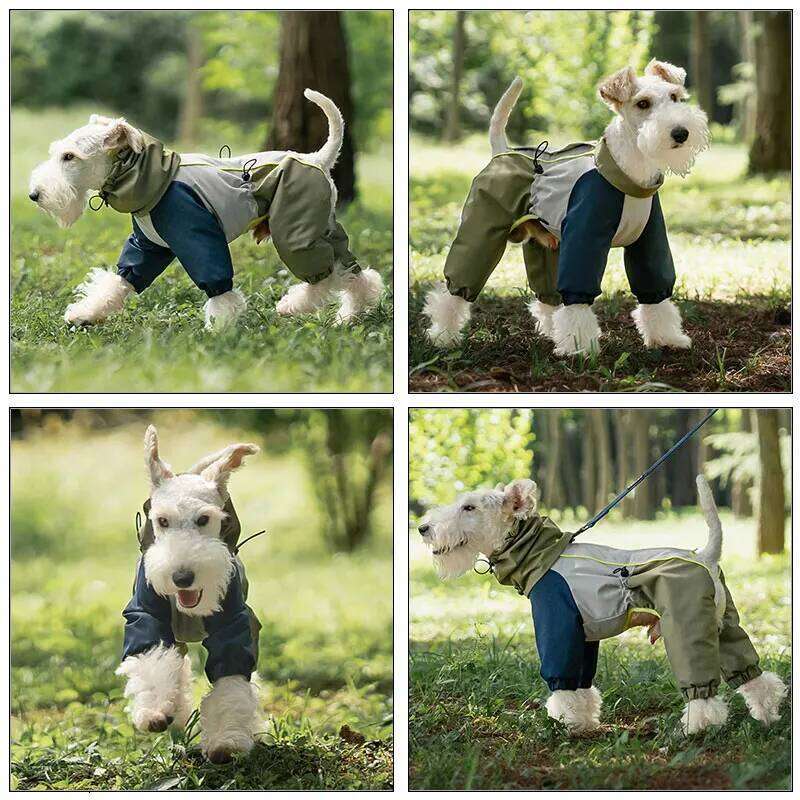 Famous brand Pet Outdoor Cold Proof Clothing With Waterproof Cotton Jacket For Autumn Winter Four Leg Protection Suit Dog Warm Snow Outfit pupakaIK