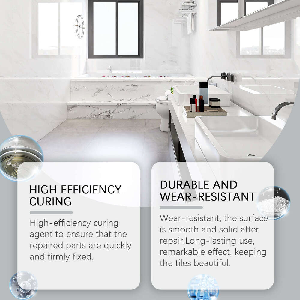 Paste Glazed Repair Patch Ceramic Hole Crack Floor Tile S260202