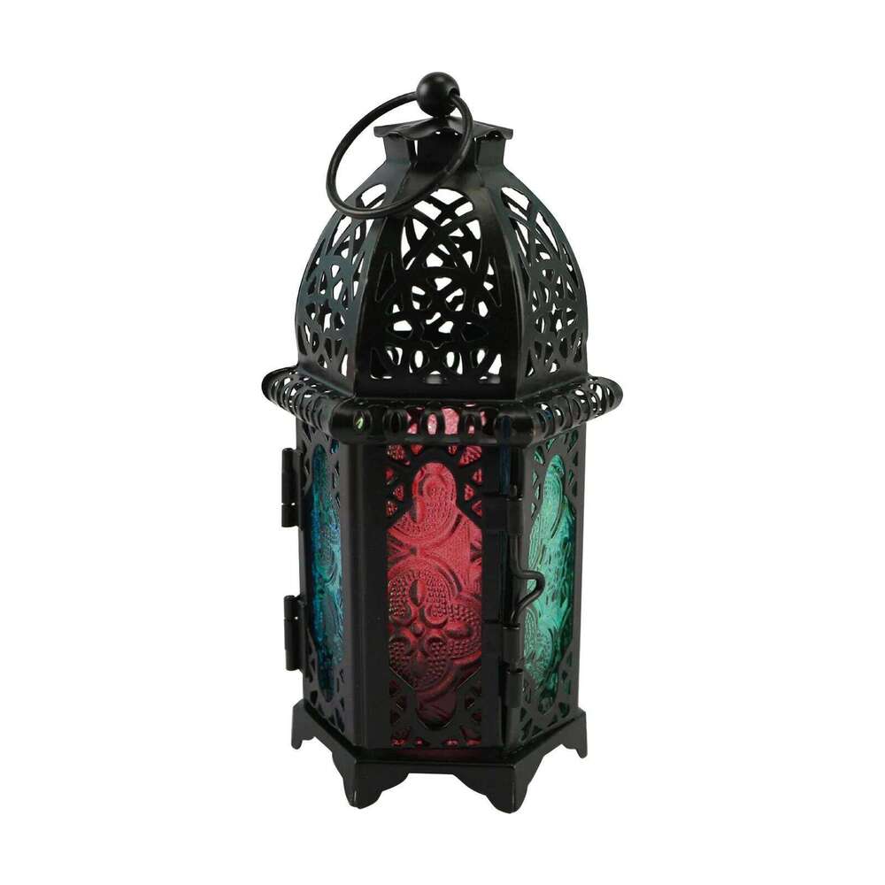 Antique Moroccan Style Lantern Hollow Candle Holder Stand Wedding Romantic Decor Y260131