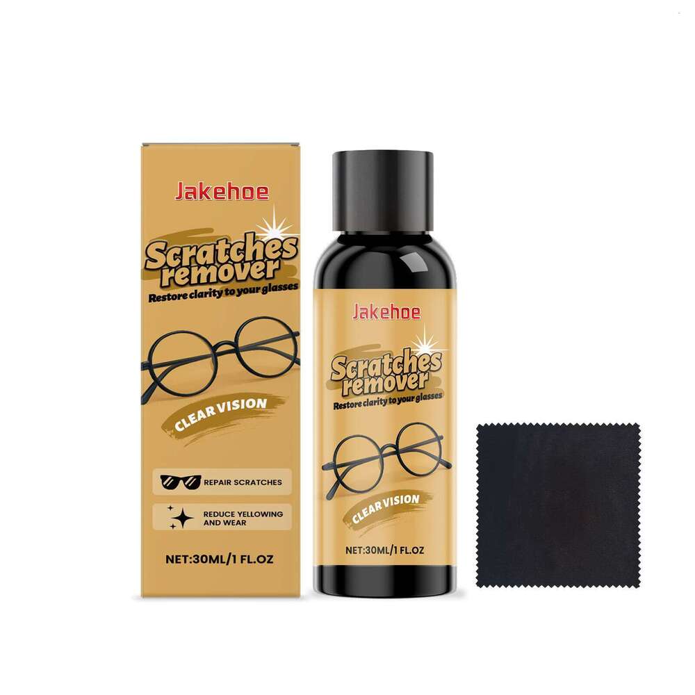 Jakehoe Glasses Scratch Remover Gentle Polishing for Minor Scratches Resin Glass Care Solution S260202