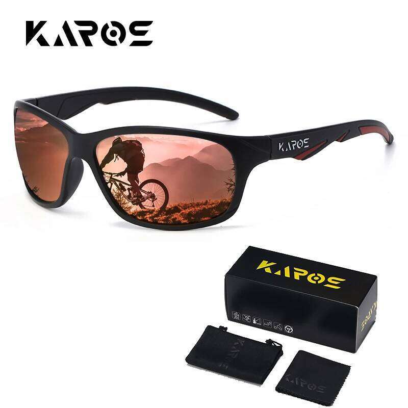 Karos Polarized Sunglasses Men MTB Bike Glasses Sports Mountain Climbing Fishing Eyewear Bicycle Cycling UV400 Goggles H260202