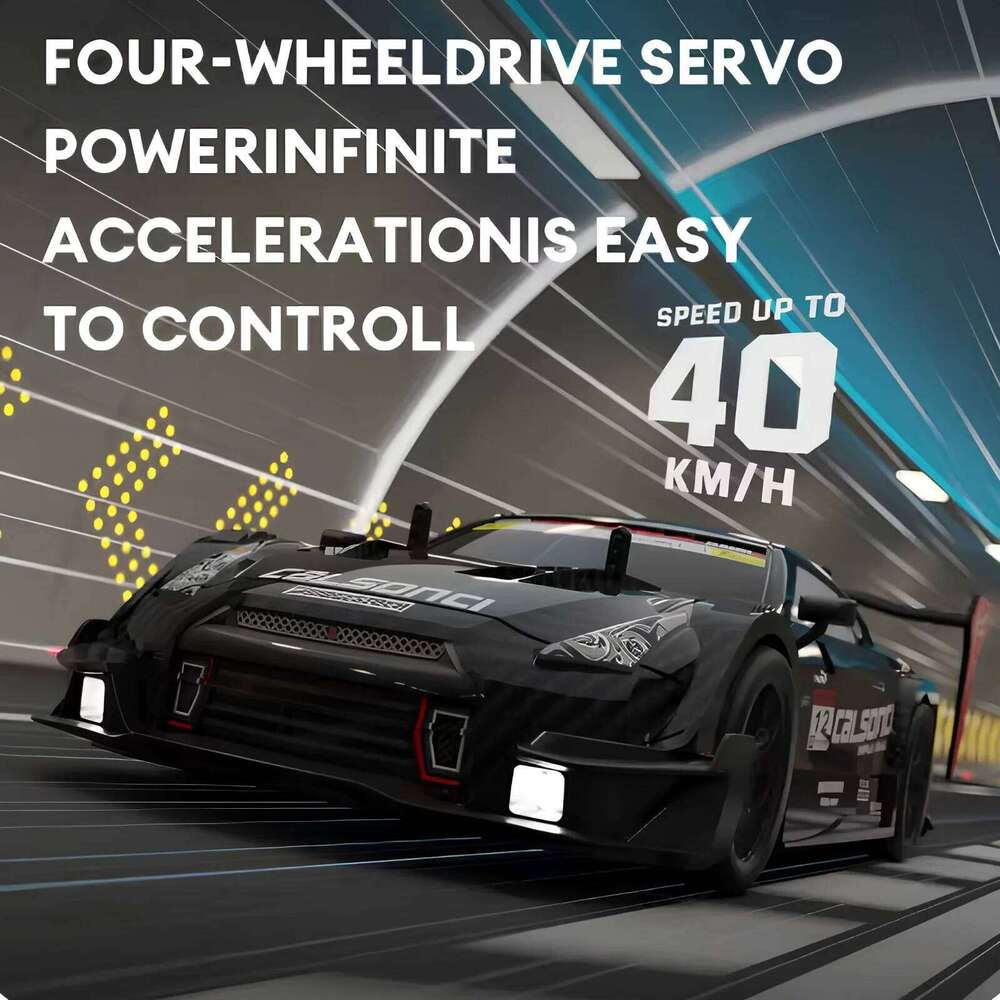 40KM/H High-Speed Remote Control Car1:16 4WD Rechargeabl Racing Drift Electric Graffiti RC Cars Birthday Toys for Boys Y260131