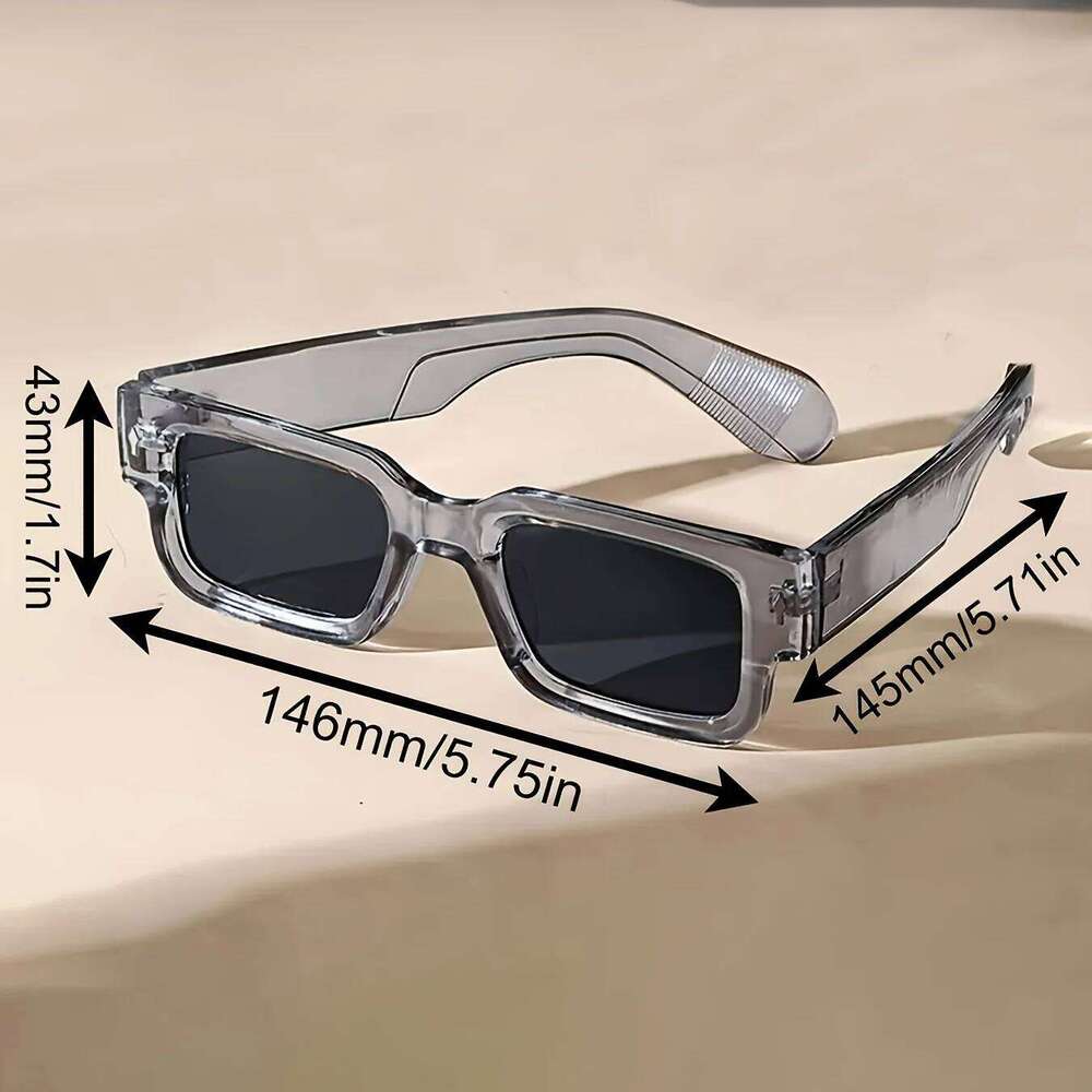 1PC Unisex Retro Square Sunglasses Classic UV Protection Plastic Frame Shades for Outdoor Travel Driving H260202