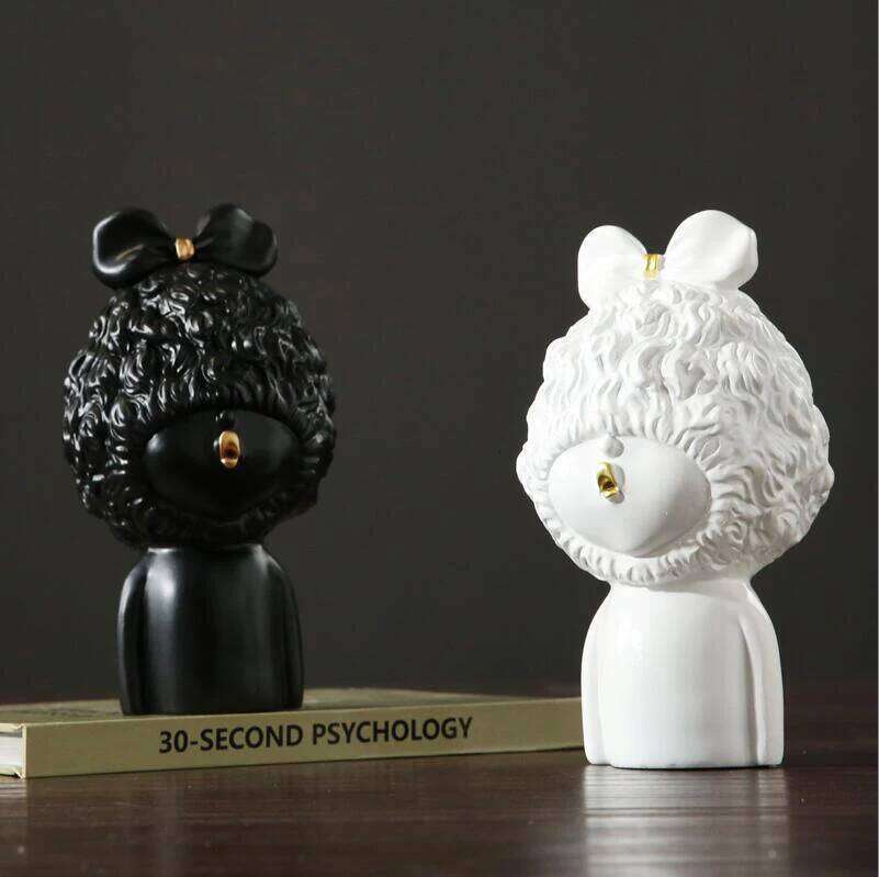 European Kissing Butterfly Angel Cute Girl Resin Statues Wedding Gifts Home Desktop Figurines Decoration Baby Sculpture Crafts Y260202