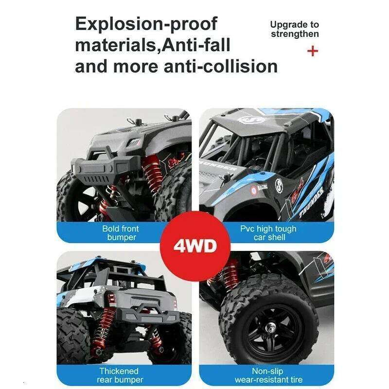 HS 18323 18321 18312 45+ KM/H High Speed Remote Control Vehicles 1:18 4WD RC Sports Cars Off-Road Car Toys Gifts Y260131