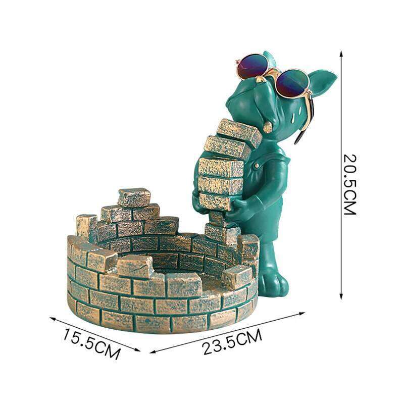 Dog Statue Storage Box Animal Resin Art Sculpture Figurine Home Decoration Study Ornament Y260202