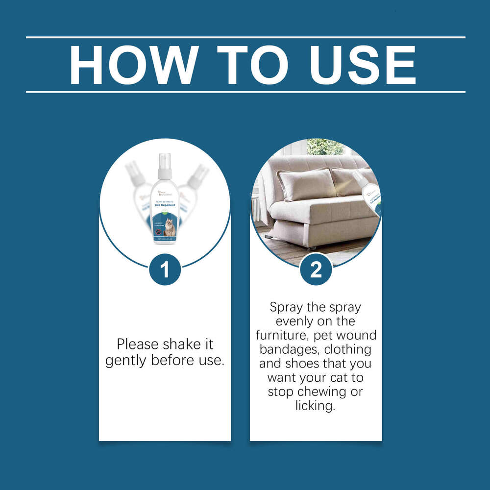 Pet Deterrent Prevents Cats from Entering Bed Indoor Cat Repellent Spray S260202