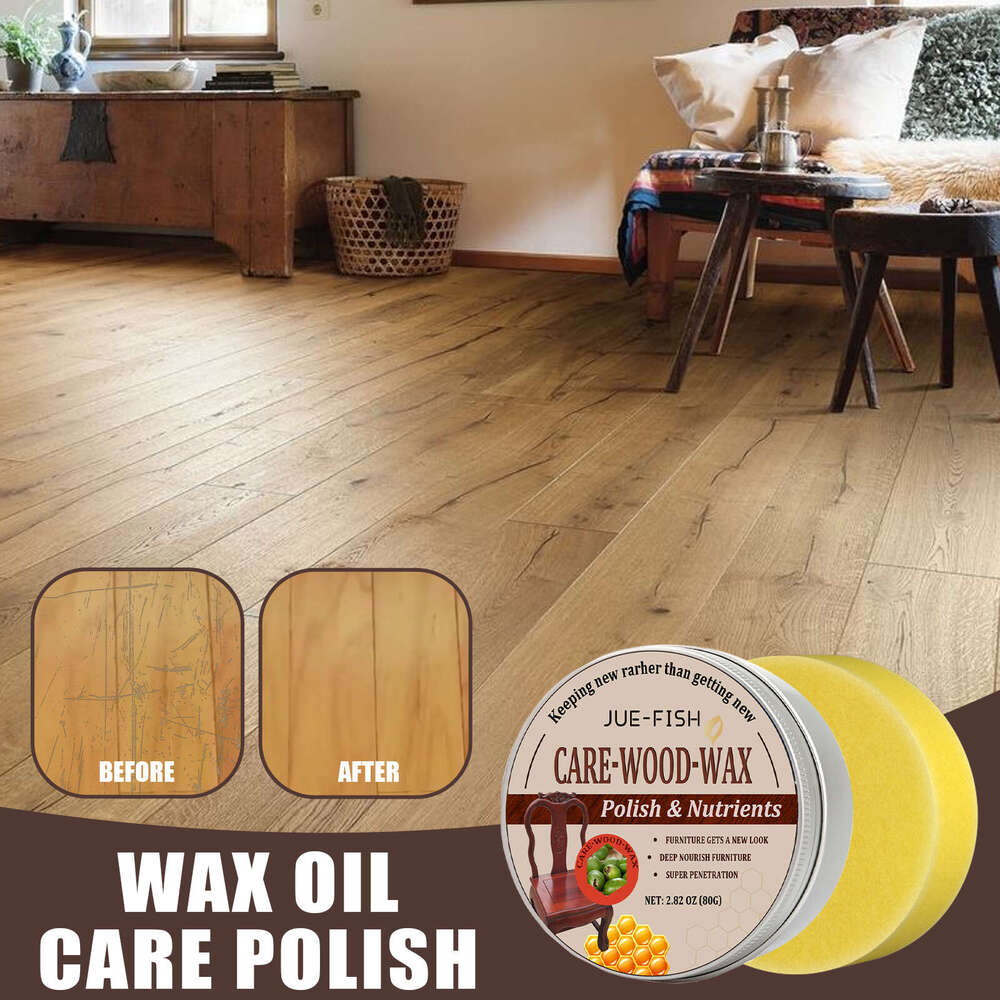 Wax Oil Care Polish Cleaning Hydrophobic Maintenance Beeswax Wooden Floor Furniture Polishing S260202