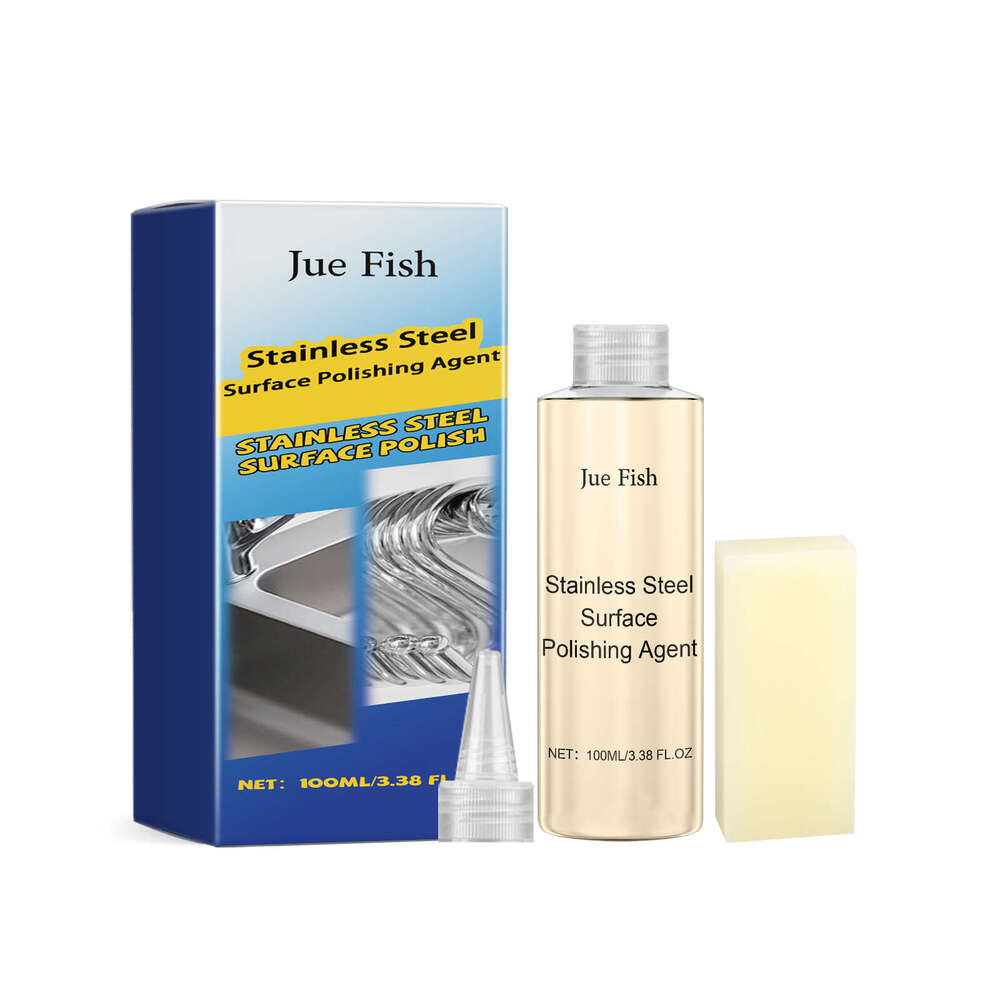 Jue-Fish Stainless Steel Agent Cleaning Stain Removal Polishing Bright Gentle Maintenance Care Cleaner S260202