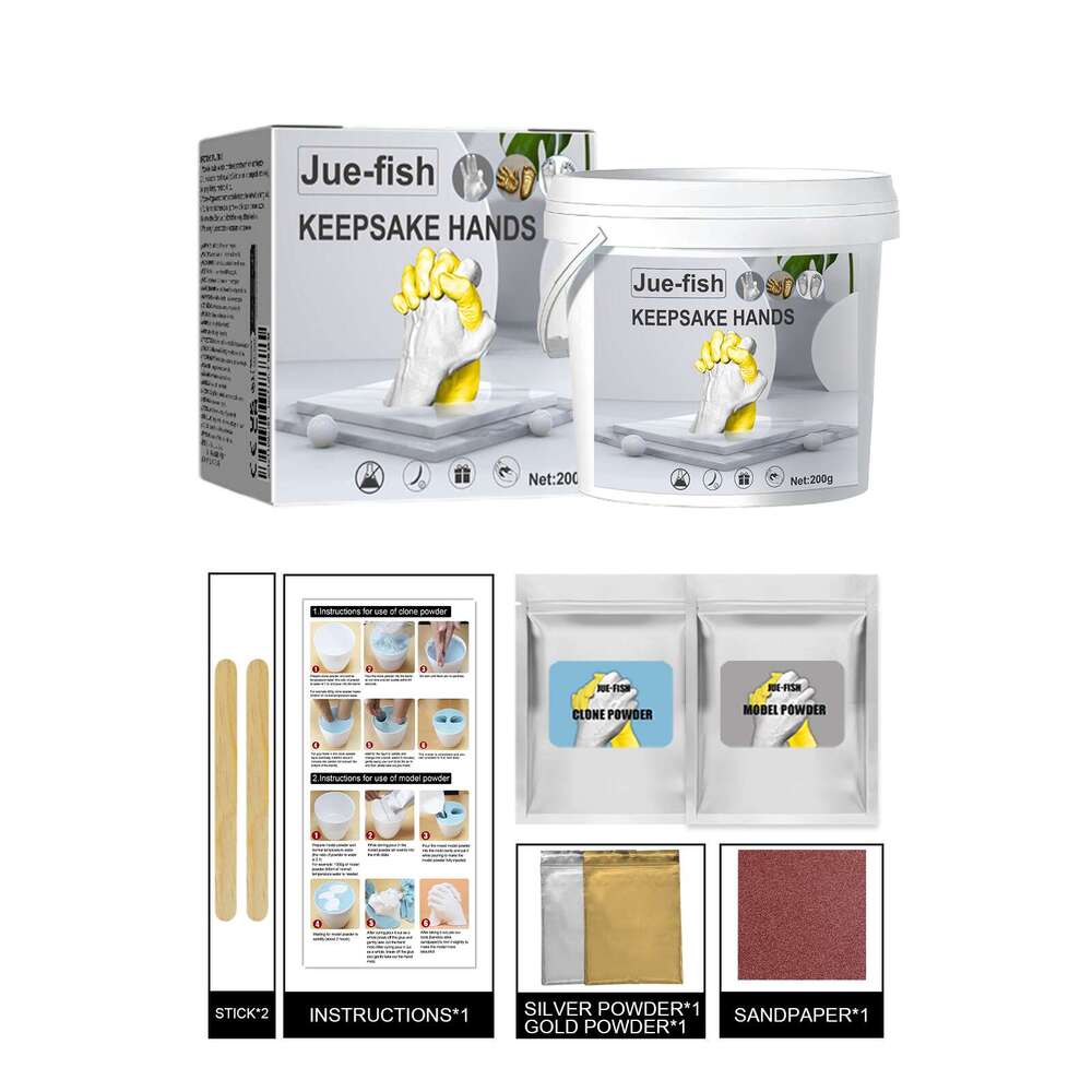 Fish 3D Stereo Hand Model Cloning Powder Children's Souvenirs Mother's Gifts Valentine's Day Anniversary S260202