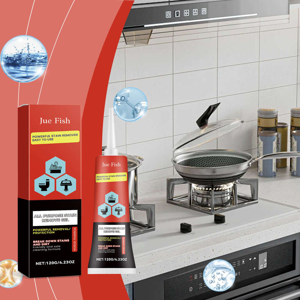 Jue-Fish Multi-Purpose Stain Gel for Cleaning Kitchen and Bathroom Grease Stains Multi-Effect Cleaner S260202