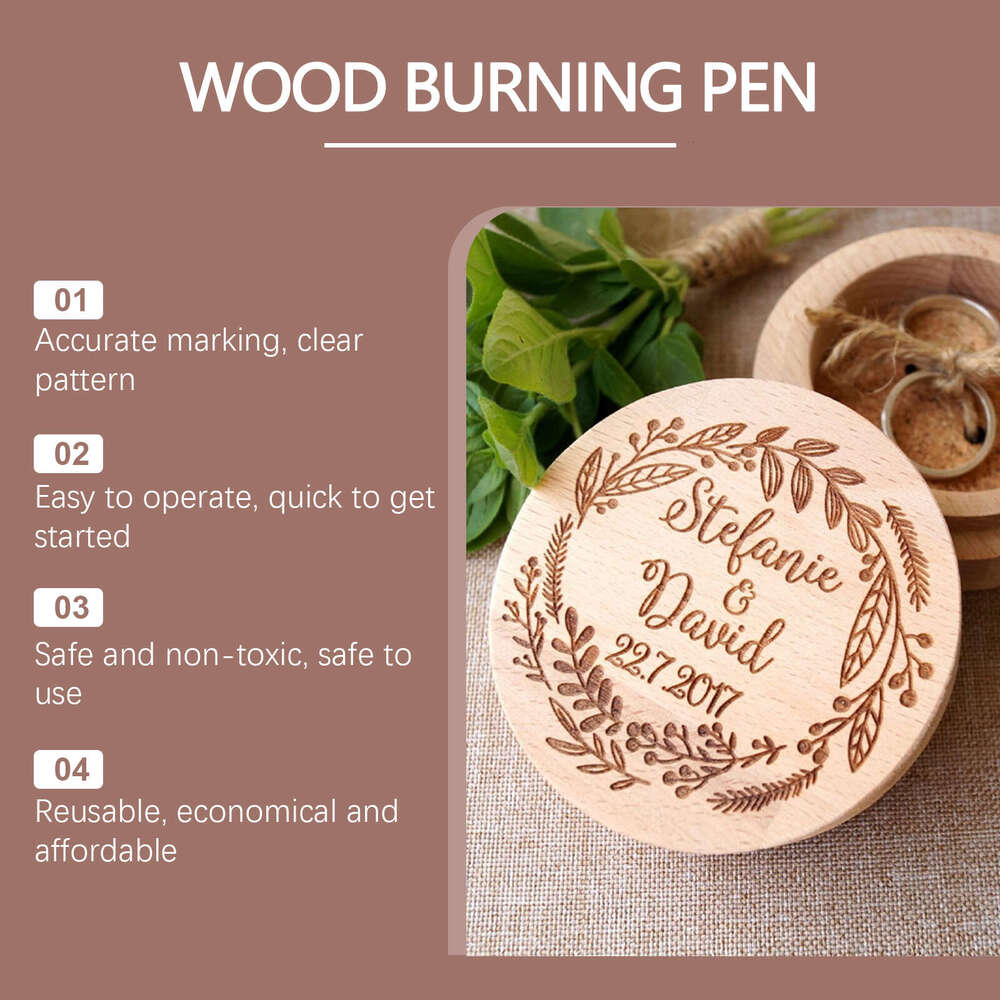 Woodworking Wood Branding Marker Children's Handicraft Design Burning Pyrography Pen S260202
