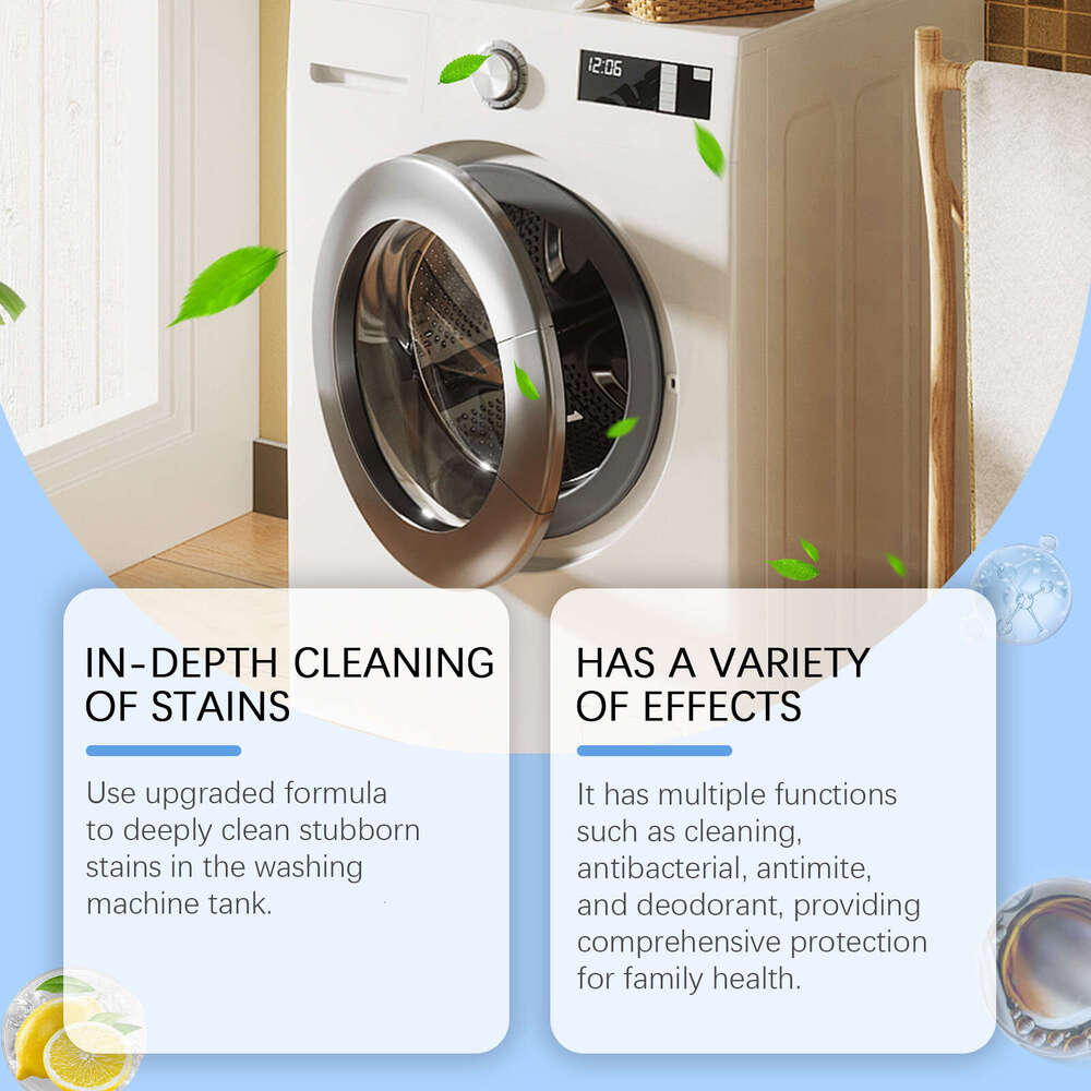 Jakehoe Multi-Effect Cleaning Tub Dirt Odor Household Washing Machine Cleaner Powder S260202