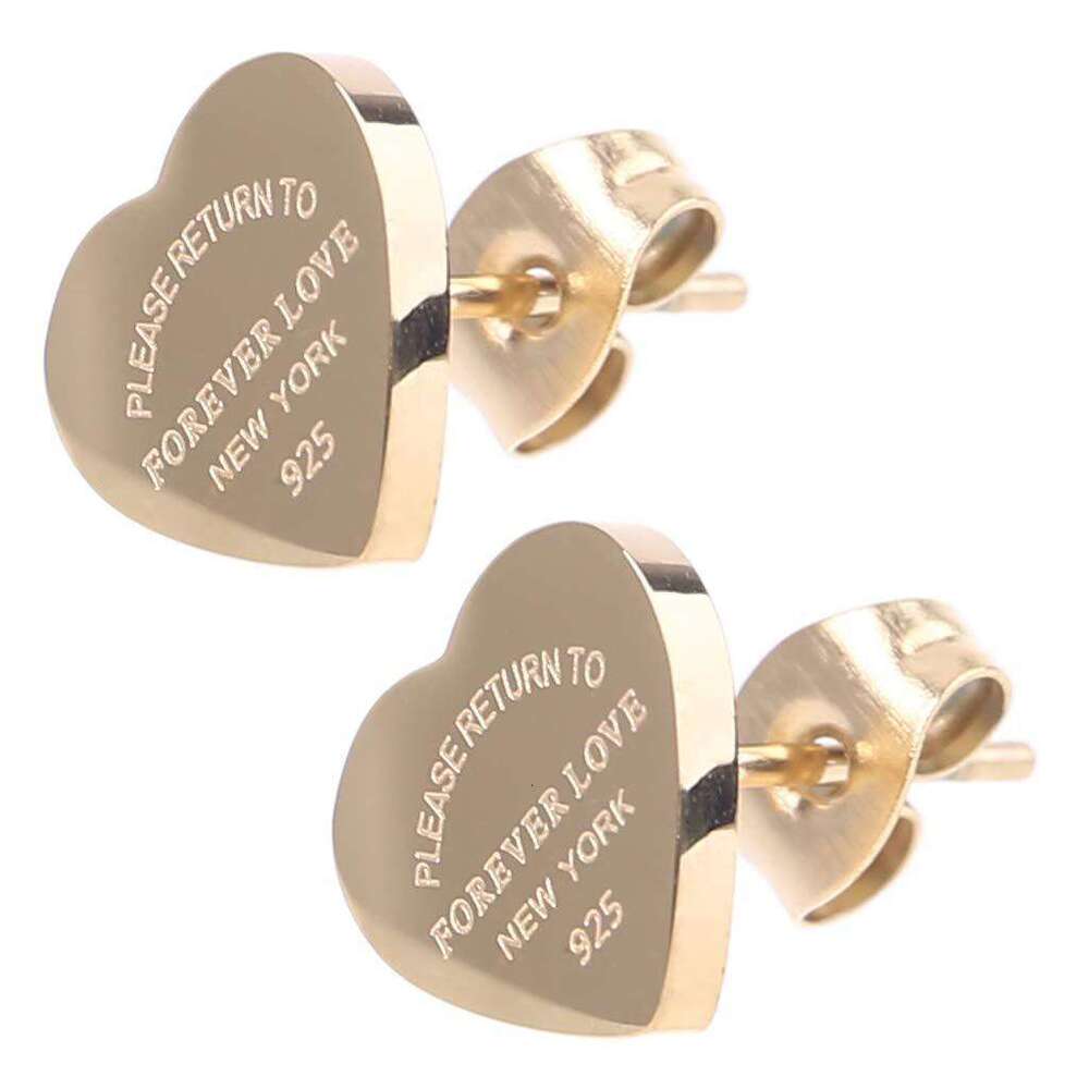 European and American Stainless Forever Love Pendant Women's Fashion Titanium Steel Peach Heart Collarbone Chain Necklace