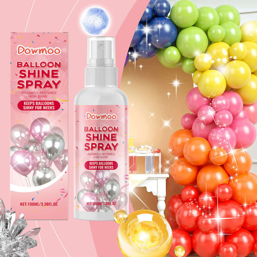 Dowmoo Sparkling Light Up Party Decoration Easy to Apply Glossy Balloon Spray S260202