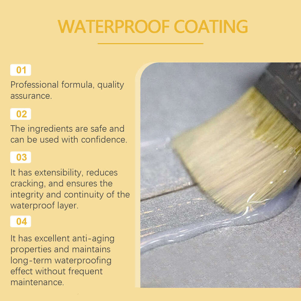 Coating Wall Tile Leak Repair Waterproof Material Transparent Glue S260202