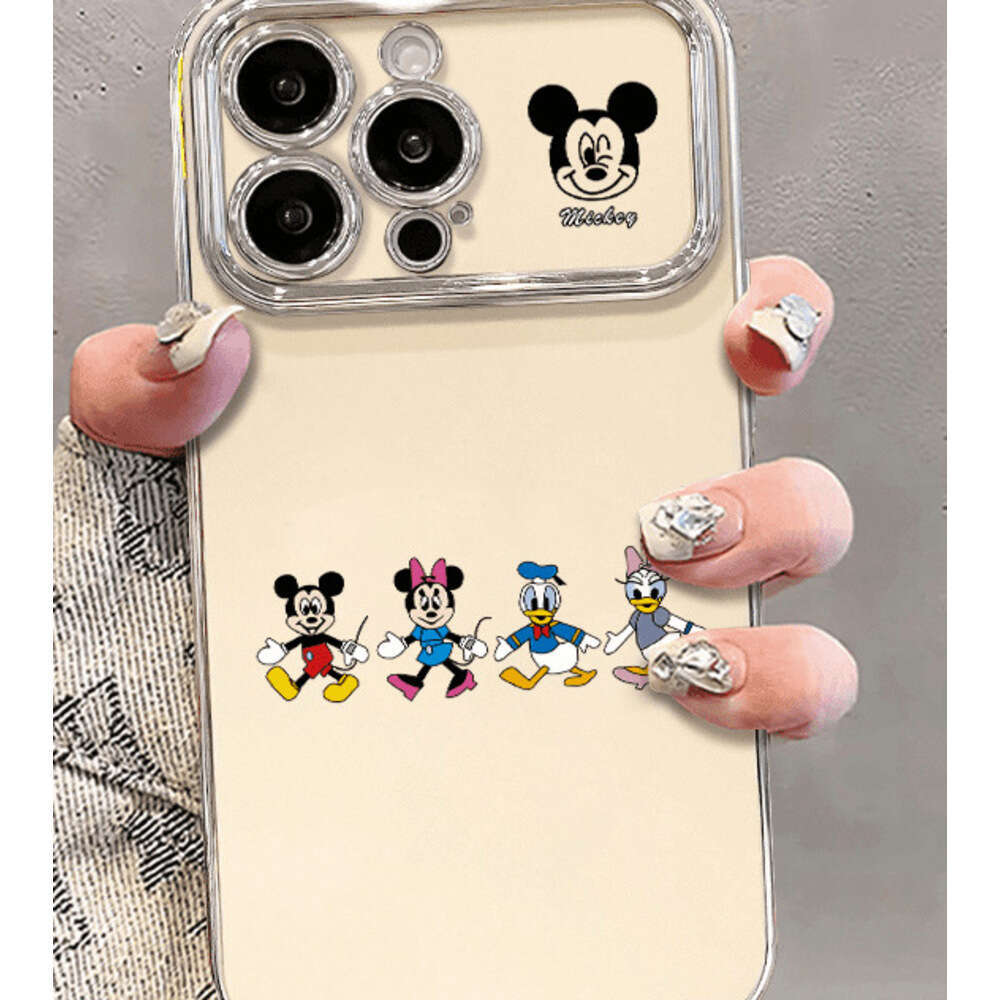 Mickey Family Compatible with Apple 15 Pro Max Phone iPhone 14 Niche Style 13 Cartoon 12 Simple Soft Case S260128c'c'c