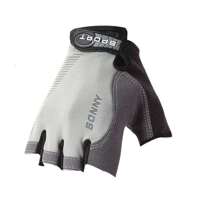 1Pair Half Finger Cycling Anti-slip Anti-sweat Gel Bicycle Riding Glove Shock Proof Road Mountain Bike Gloves for Men XJ260202