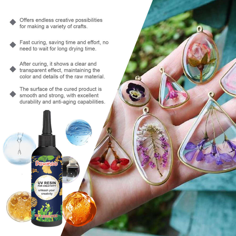 Dowmoo Epoxy Creative UV Nail Art Shadowless Glue Quick-Drying Resin S260202