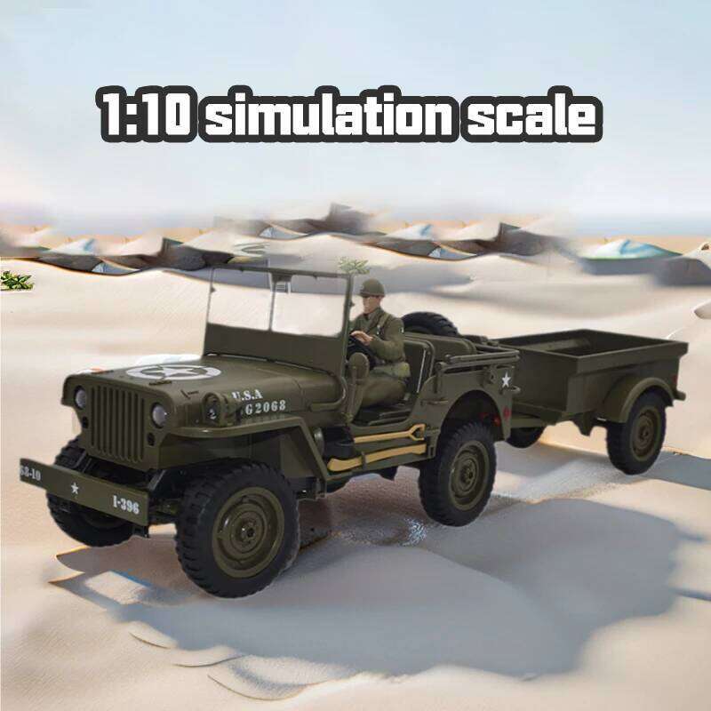JJRC C8815 Rc car 1941 JEEP WILLYS 2.4g 4wd RTR Crawler climbing scale military truck off-road vehicle toy gift for children. Y260131
