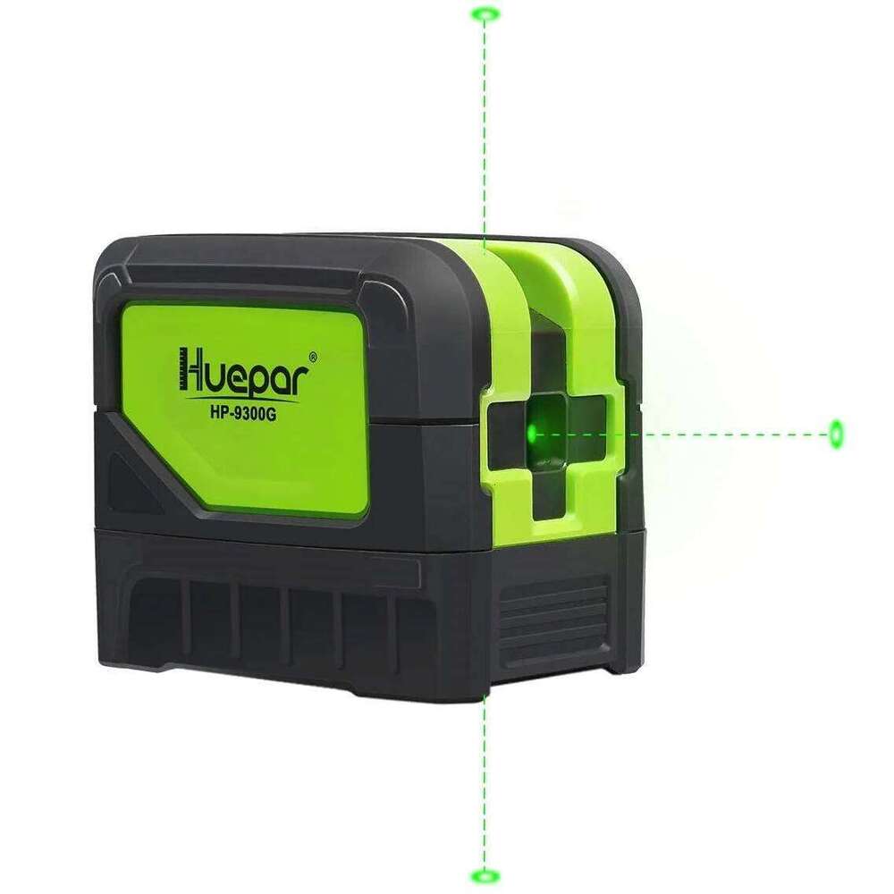 Huepar 9300G 3 Point Self leveling Green Beam Laser Level with Plumb Spots for Soldering and Points Reference Positioning 26H0130