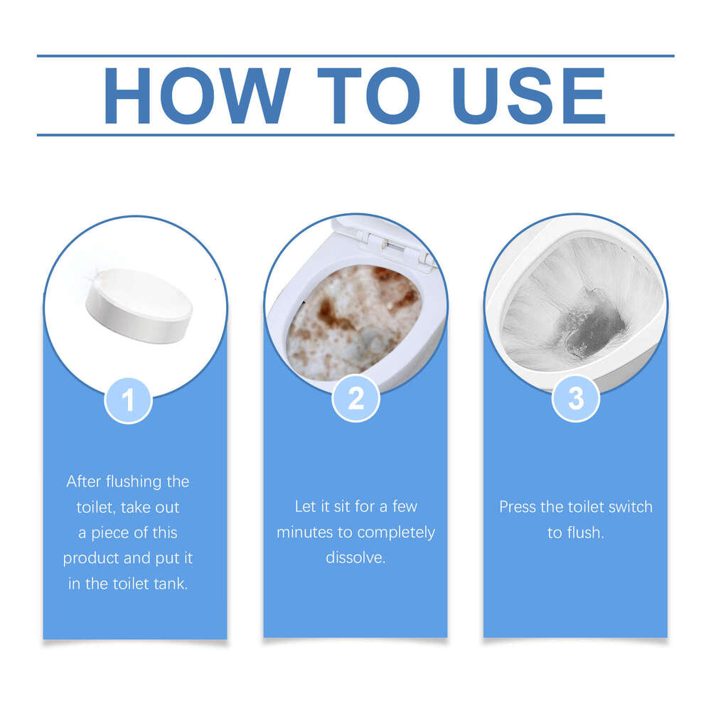 Jakehoe Tablets Cleaning Deodorizing Urine Scale Removal Toilet Stubborn Stain Cleaner S260202