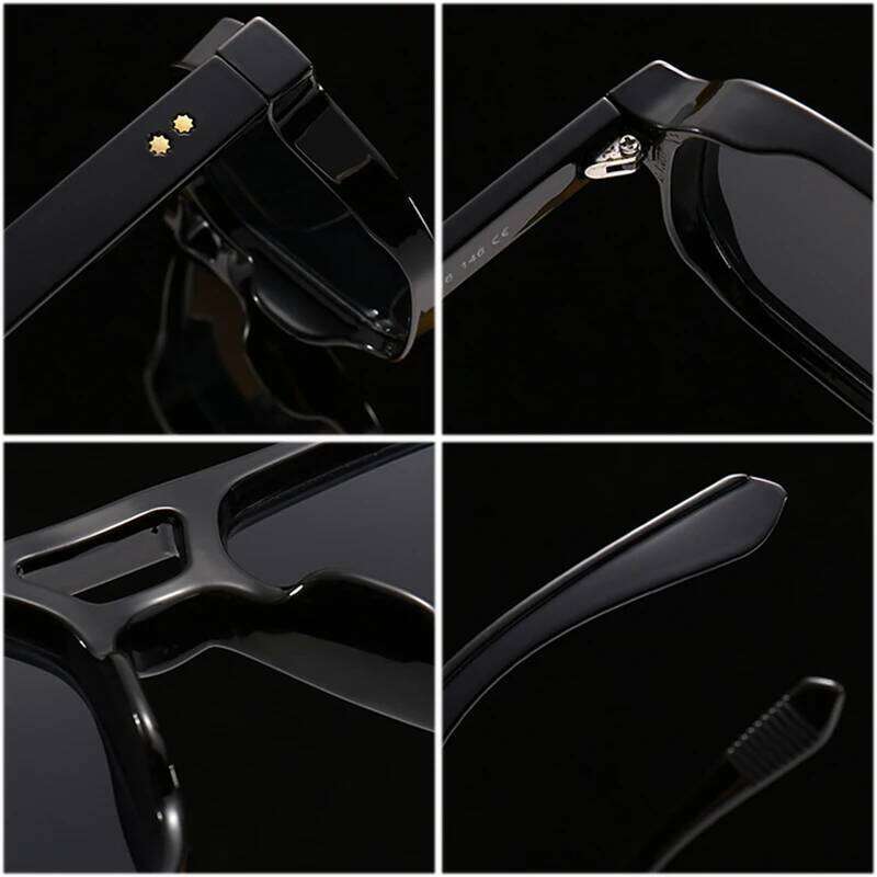 SHAUNA Retro Double Bridges Square Sunglasses Women Gradient Shades UV400 Fashion Brand Designer Rivets Men Sun Glasses H260202