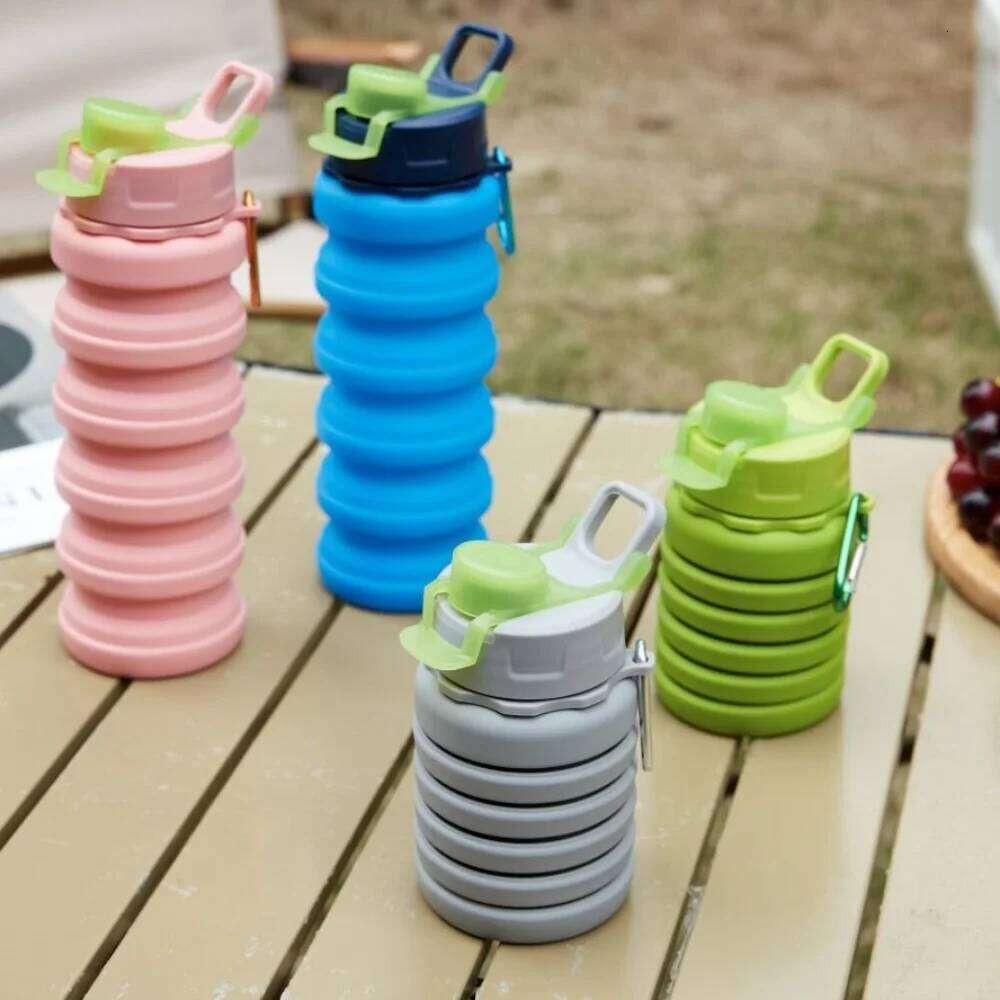 Large-capacity Collapsible Sport Retractable Portable Sports Water Bottle Creative Reuseable Foldable Drinking Cup Z260202