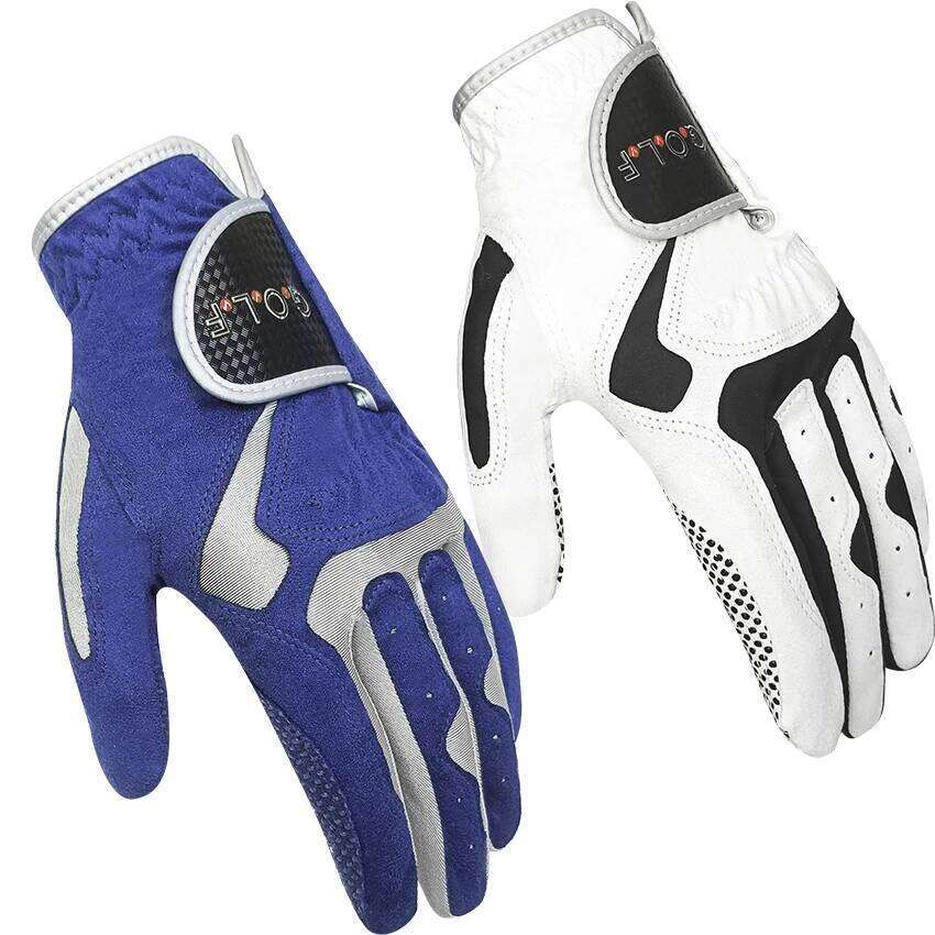 1pc golf for men women left right hand GvOvLvF Brand new Fabric lycra sports gloves pair golfer gift blue white XJ260202