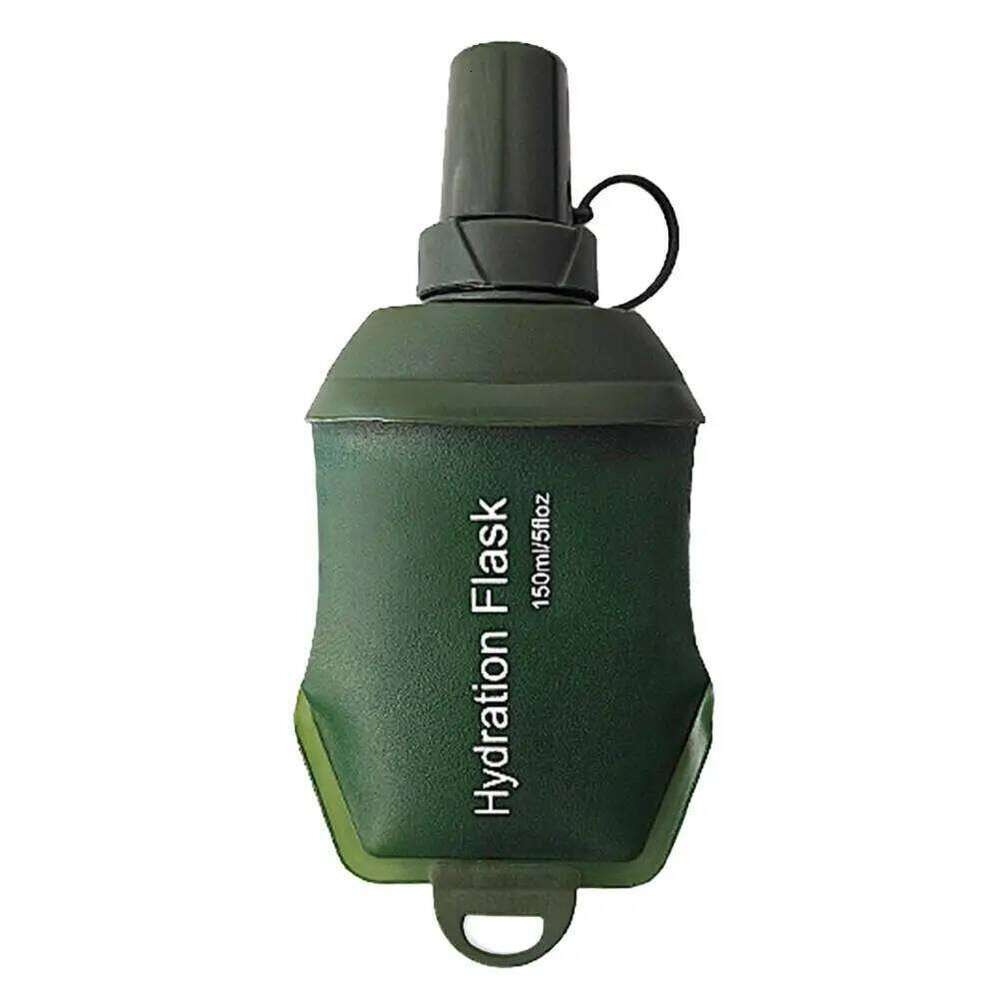 Cycling Tpu Collapsible Soft Water Bottle Flask for Outdoor Sports Bpa Free Leakproof Z260202