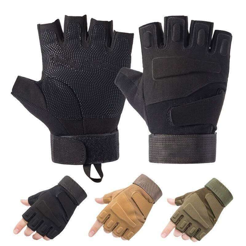 1 Pair Gloves Black Hawk Tactical Army Fans Outdoor Cutting Sports Protection Anti Slip Motorcycle Riding Men and XJ260202