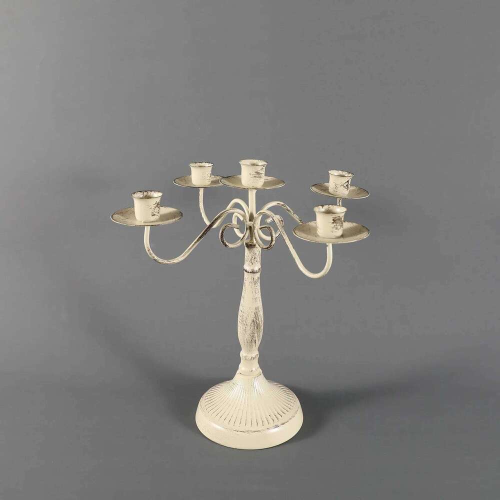 European Style Antique Ornaments Ins Romantic Home Table Candlelight Dinner Candlestick Photography Props Y260131