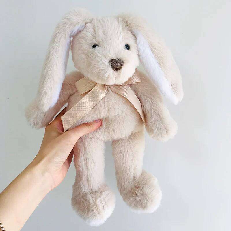 & Cuddly Plush Bunny Toys 31cm Super Soft Stuffed Animal Cream Brown Long Eared Rabbit Toy Baby Birthday Gifts Y260202