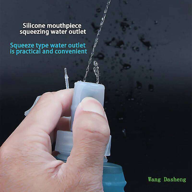 BPA Free Silicone Bite Valve TPUSports Soft Flask Lightweight and Collapsible Outdoor Cycling & Hiking Portable Hydration Bottle Z260202