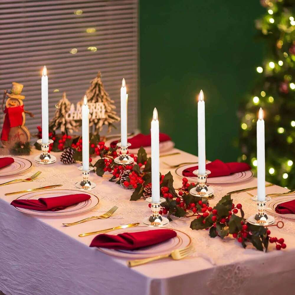 Pcs Metal Gold Taper Holder for Wedding, Dinning, Party, Fits 2 cm / 0.787 inch Thick Wax Candle or Led Candles Y260131