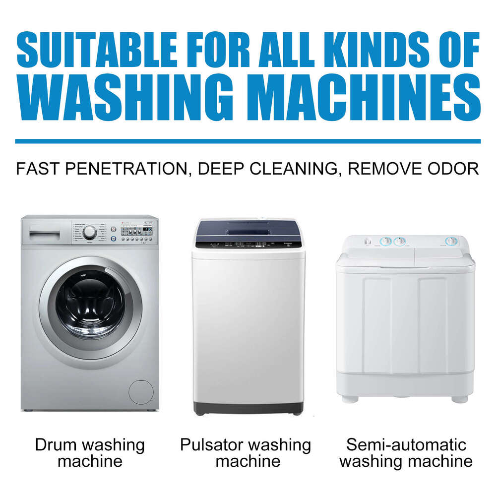 Jaysuing Machine Cleaning Tablets for Drum Top Load Home Washing Machines, Removes Odors and Stains S260202