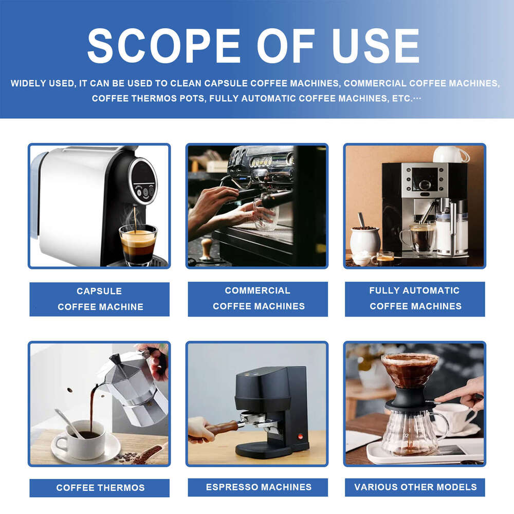 jakehoe Coffee Machine Brewer Filter Stain Scale Cleaning Tablets S260202